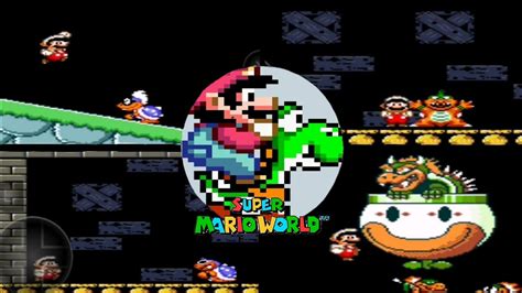 Super Mario World All Bosses Ending Scene 60fps Snes Youtube