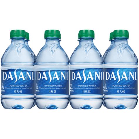 Dasani Purified Water Bottles Enhanced With Minerals 12 Fl Oz 8 Pack Spring Riesbeck