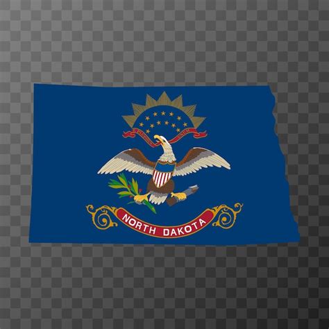 Premium Vector North Dakota State Flag Vector Illustration