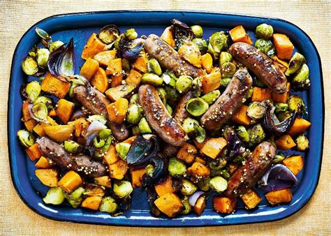 Joe Wicks Sausage Sweet Potato And Mustard Traybake Recipe