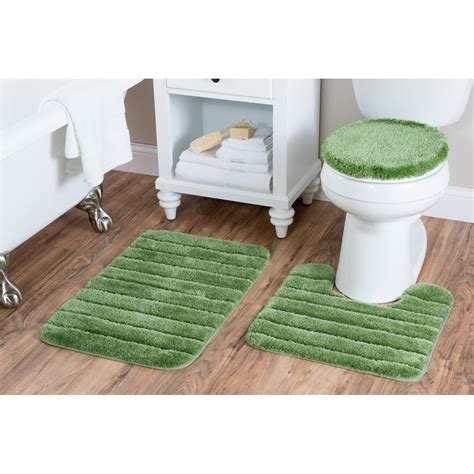 Luxury Nylon 3 Piece Bath Rug Set | eBay