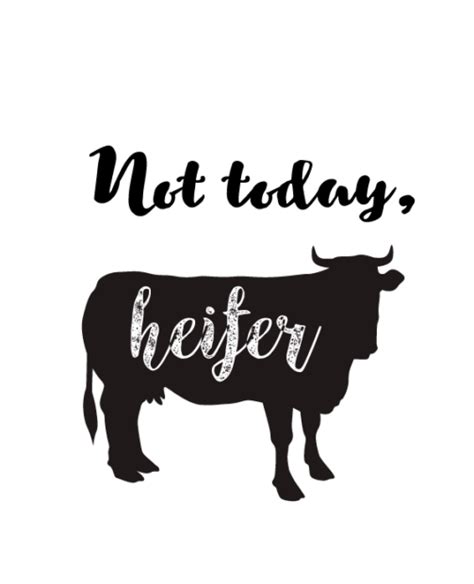 Not Today Heifer SVG - Free Not Today Heifer SVG Download - svg art