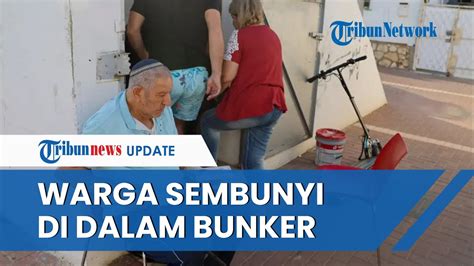 Warga Israel Kalang Kabut Sembunyi Di Bunker Takut Diserang Bom Oleh