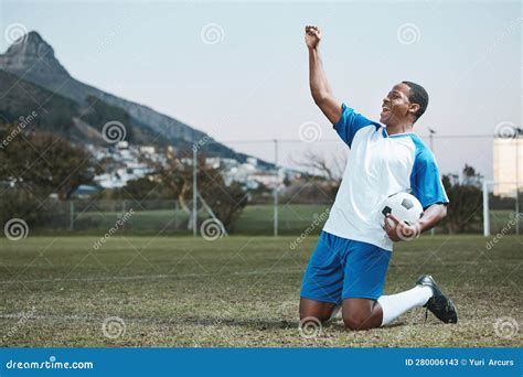 Athlete On The Football Field Holds His Foot Dislocation Of The Foot