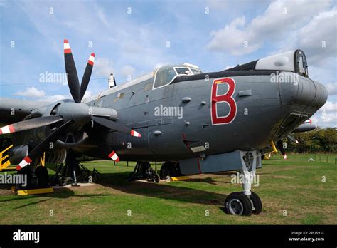 Avro Shackleton Mk 3 Maritime Patrol Aircraft On Display At The Newark