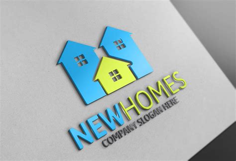 New Homes Logo By Josuf Media On Creativemarket Real Estate Logo