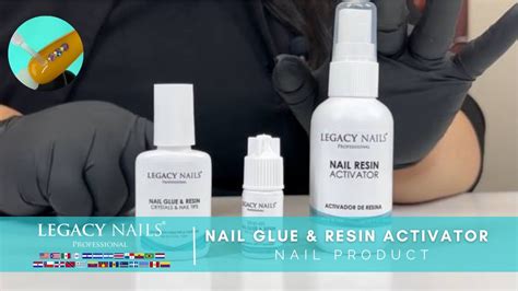 Nail Glue Resin Activator Nail Product Legacy Nails Youtube