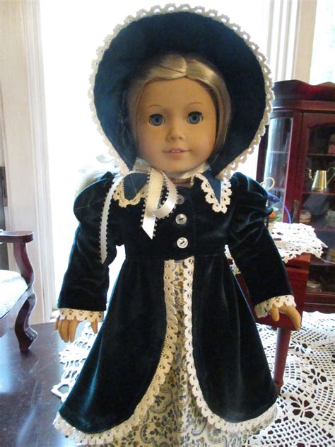 Regency Era Historic Doll Coat And Bonnet To Fit Your 18 American Girl