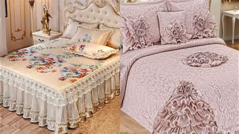 Luxury Bedding Set Bridals Bedsheet Designs Frilly Bed Sheet