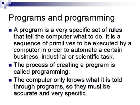 programs  programming  program