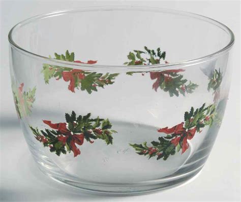 Christmas Heritage Glassware All Purpose Bowl By Pfaltzgraff