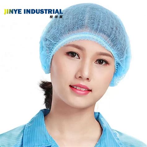 Bouffant Mob Cap Disposable Non Woven Nurse Clip Cap China Cap And