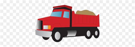 Red Clipart Dump Truck - Truck PNG Clipart - FlyClipart