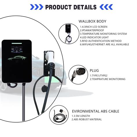 Wallbox Kw Ac Fast Charging Station Ev Wall Charger Ocpp Wall