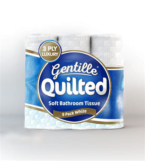 Gentille Quilted 3ply Toilet Rolls 6 Packs Of 9 54 Rolls Nova Tissue