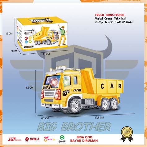 Jual Mobil Crane Pasir Dump Truck Truk Mainan Mobilan Anak Konstruksi