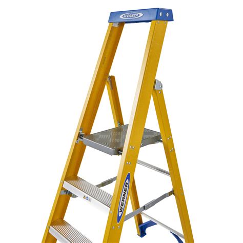 Werner Fibreglass Platform Step Ladder 6 Tread Swh 3 15m Toolstation