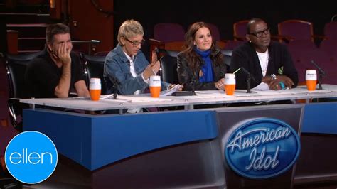 Ellens First Day As A Judge On American Idol Season 7 Youtube