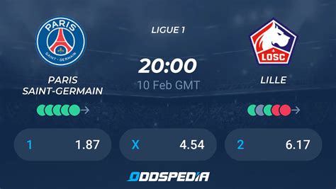 Paris Saint Germain Vs Lille Predictions Odds Live Score And Stats