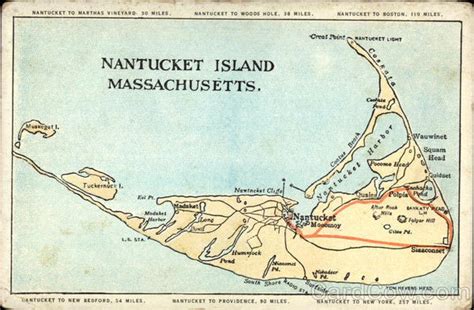 Map of Nantucket Island, Massachusetts Maps