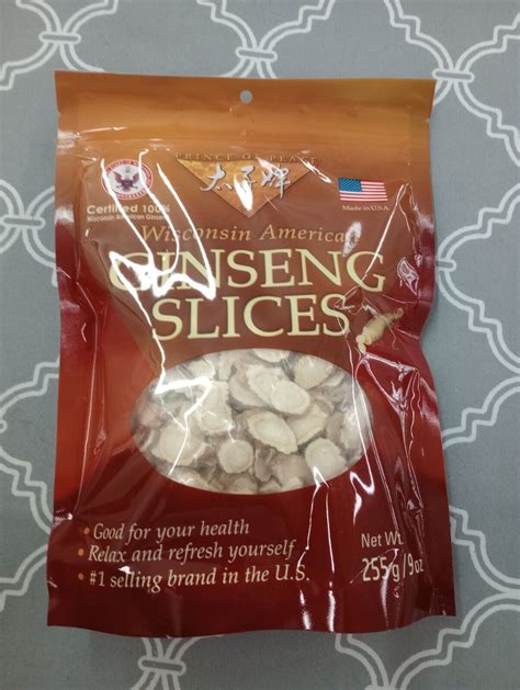 9oz Prince Of Peace 100 Wisconsin American Ginseng Slices Best By 10