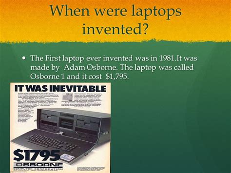 First Laptop Ever Made