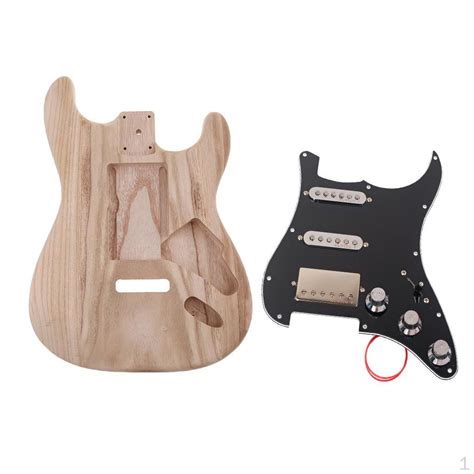 Kaufe Holz Unfertiger E Gitarrenk Rper Mit Pickguard F R Fender St