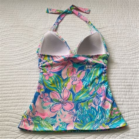 Lilly Pulitzer Swim Lilly Pulitzer Bliss Halter Tankini Bikini Top