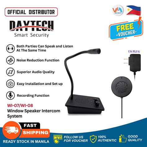 Daytech Wi Wi Wi Wi W Window Speaker Intercom System Dual Way