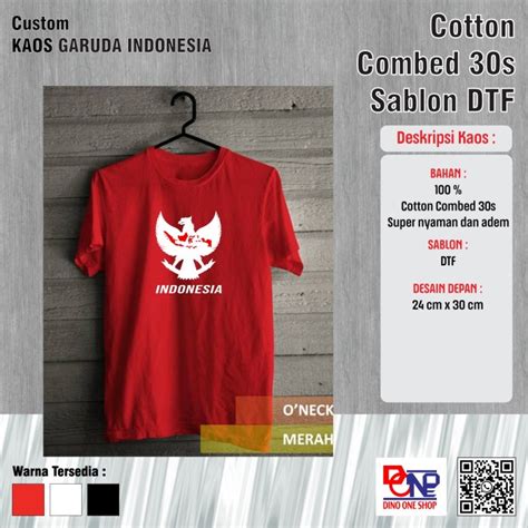 Jual Kaos Garuda Peta Indonesia Kemerdekaan Hut Ri Baju Agustus