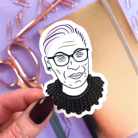 Ruth Bader Ginsburg Dissent Collar Sticker Feminist Sticker - Etsy