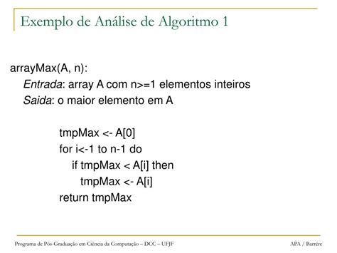 Ppt An Lise E Projeto De Algoritmos Powerpoint Presentation Free