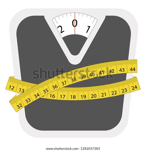 Weight Loss Scale Logo Vector Illustration Stock Vector Royalty Free