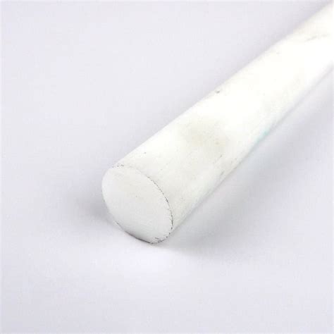 Plastic Round Bar Acetal Homopolymer Delrin Natural 1 Diameter