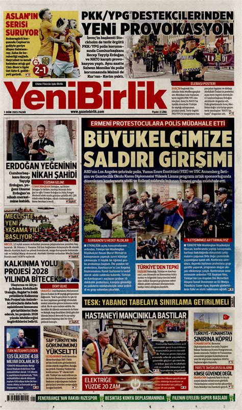 Yenibirlik Gazetesi Yenibirlik Man Et Oku Haberler Ekim