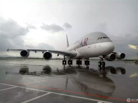 卡塔尔航空a380客机首航中国综合图片航空圈