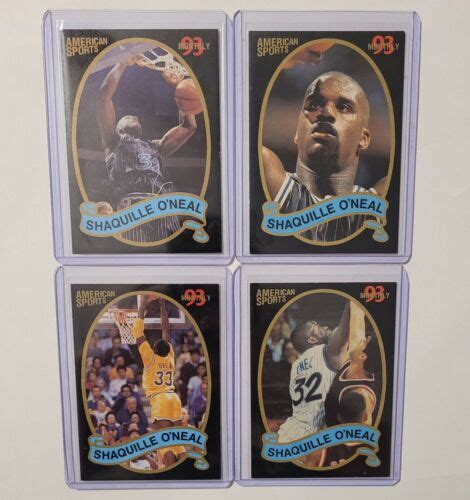 RARE SET Of 4 92 93 SHAQ Shaquille Oneal ROOKIE OF THE YEAR American