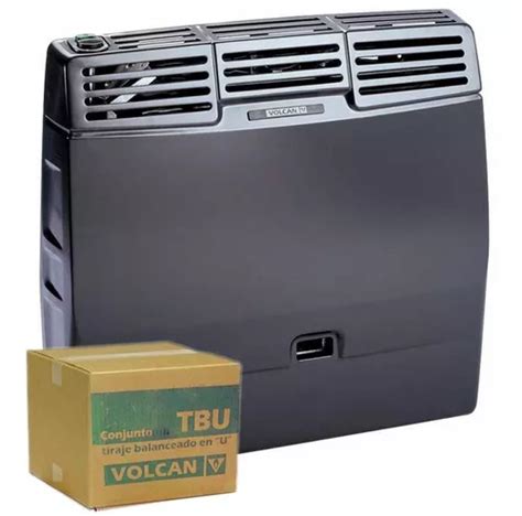 Calefactor Tbu Vertical Tiraje U 5700 Calorias Volcan Gas Natural