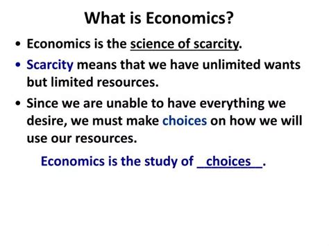 Ppt What Is Economics Powerpoint Presentation Free Download Id