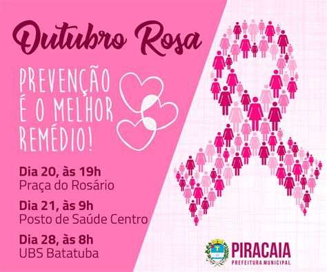 Prefeitura De Piracaia Promove Ações De Prevenção No Outubro Rosa