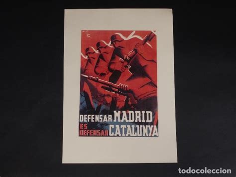 Cartel Guerra Civil Española 1936 39 Izquierda Comprar Propaganda