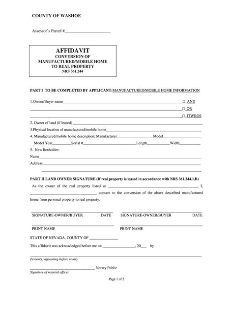 Conversion Affidavit Endorsement Fill Online Printable Fillable