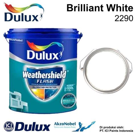 Promo Cat Tembok Dulux Weathershield Flash Brilliant White