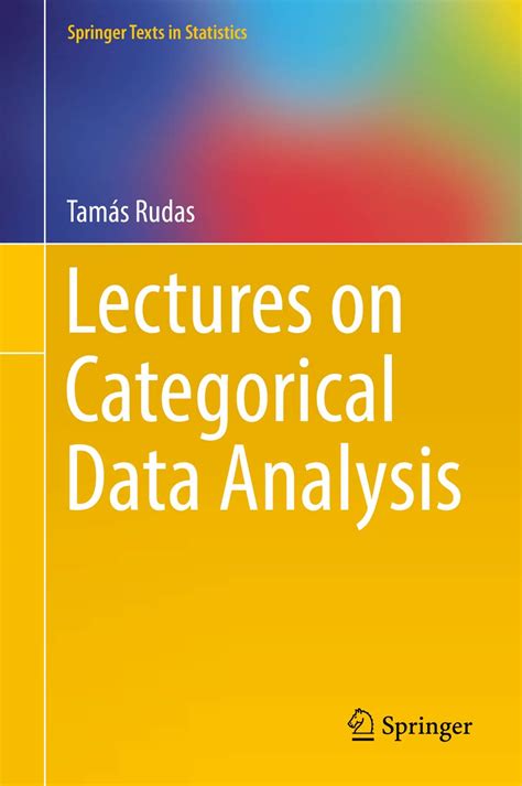 Amazon Lectures On Categorical Data Analysis Springer Texts In