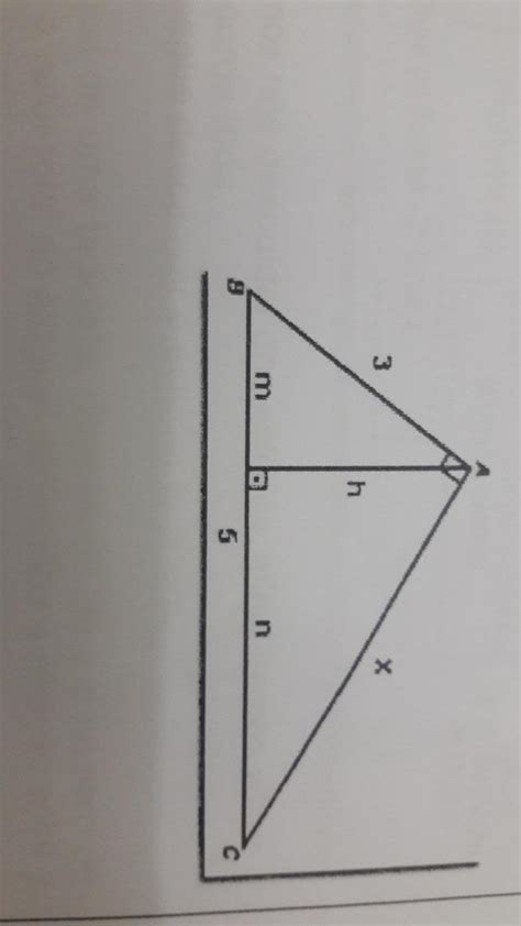 Dado O Triângulo Retângulo Abc Reto Em A Representado Na Figura
