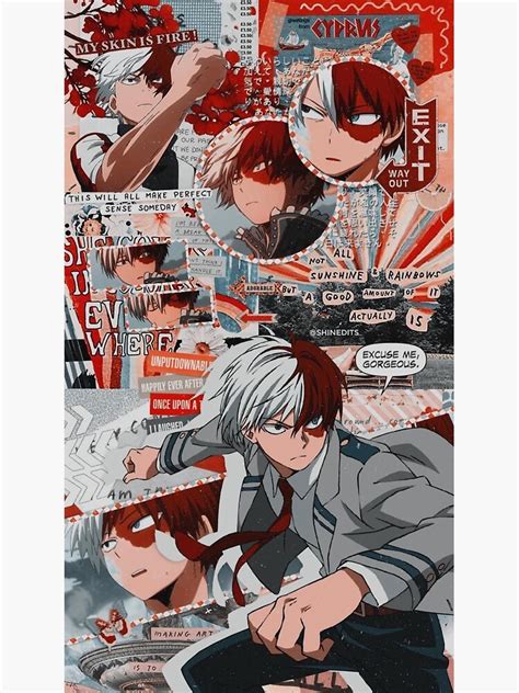 Shoto Todoroki Print 3 Sticker For Sale By OtakuSempai Redbubble