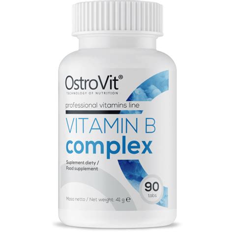 OstroVit VITAMIN B COMPLEX 90tabs MuscleShop aukščiausios kokybės