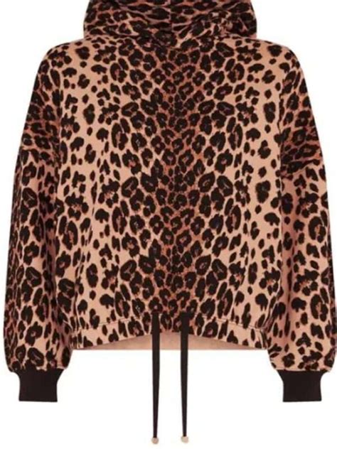 Ted Lasso S03 Keeley Jones Printed Hoodie Leopard