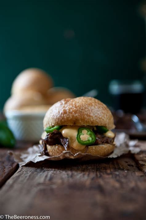 Porter Braised Beef Short Ribs Sandwiches