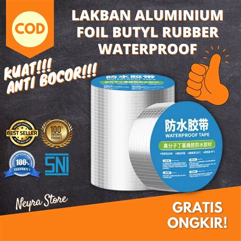 Jual Lakban Aluminium Alumunium Foil Butyl Rubber Tape Waterproof